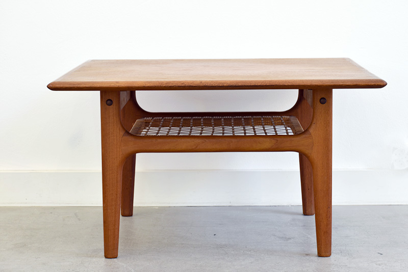 Table basse vintage en teck, design danois, Trioh