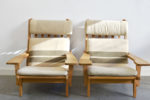 Paire de fauteuils GE-375, Hans J. Wegner, Getama, 1969