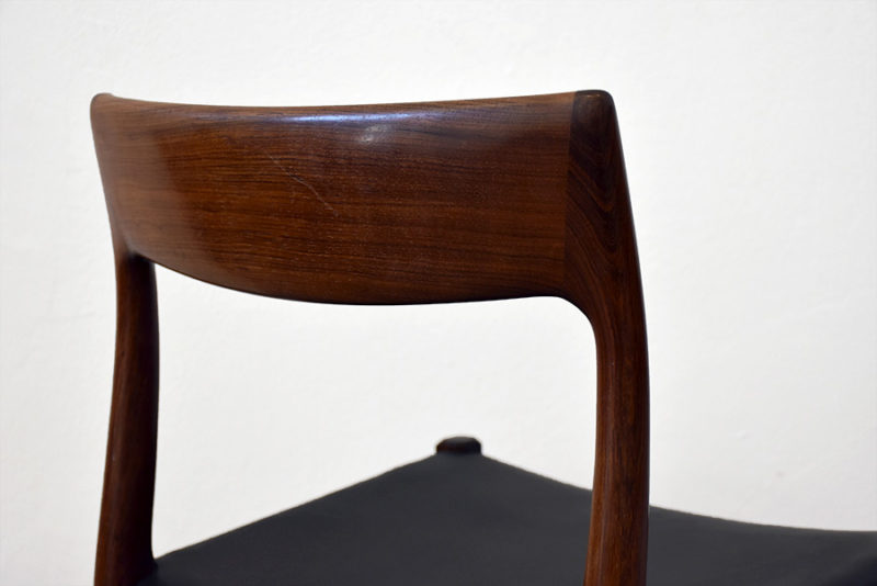 6 rosewood chairs 77, Niels O. Møller, J.L. Moller