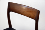 6 rosewood chairs 77, Niels O. Møller, J.L. Moller