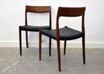6 rosewood chairs 77, Niels O. Møller, J.L. Moller