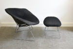 Fauteuil Grand Diamant et repose pied, Harry Bertoia, Knoll, 1952