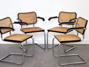 4er Set S64 Armlehnstühle von Marcel Breuer für Thonet