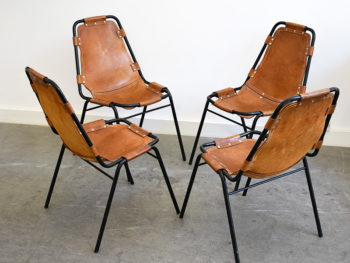 Suite de 6 chaises Les Arcs, Charlotte Perriand, ca. 1960.