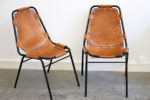 Set of 6 Les Arcs chairs, Charlotte Perriand, ca. 1960.