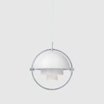 Suspension Multi-lite, Louis Weisdorf, Gubi. Blanc / Chrome