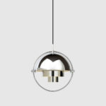 Suspension Multi-lite, Louis Weisdorf, Gubi. Tout chrome