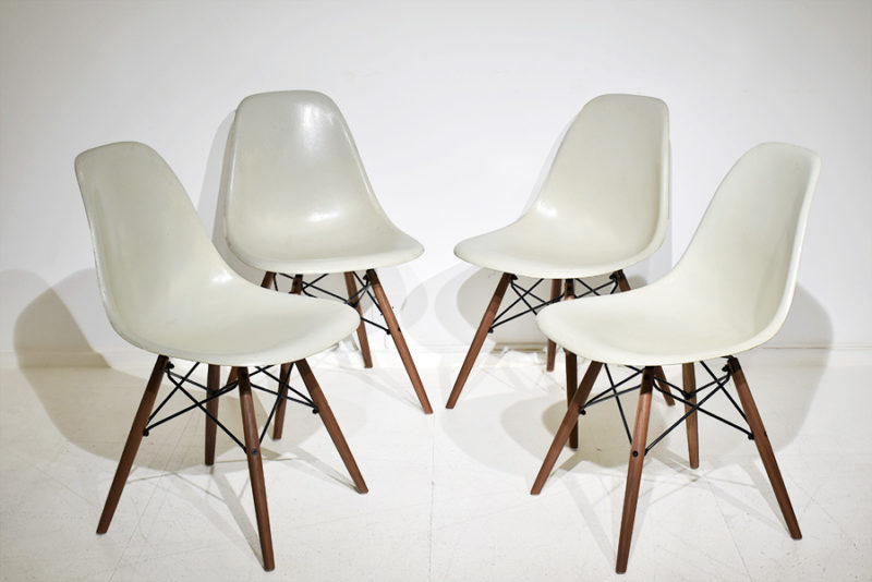 Chaises DSW vintage, Charles & Ray Eames, Herman Miller / Vitra