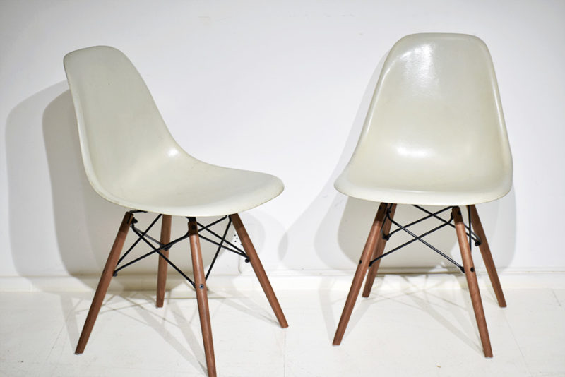 Chaises DSW vintage, Charles & Ray Eames, Herman Miller / Vitra