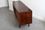 Bow-front rosewood sideboard, design Arne Vodder, H.P. Hansen, ca. 1960.