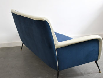 3-Sitzer Sofa in der Art von Gio Ponti, italienisches Design aus den 50er Jahren