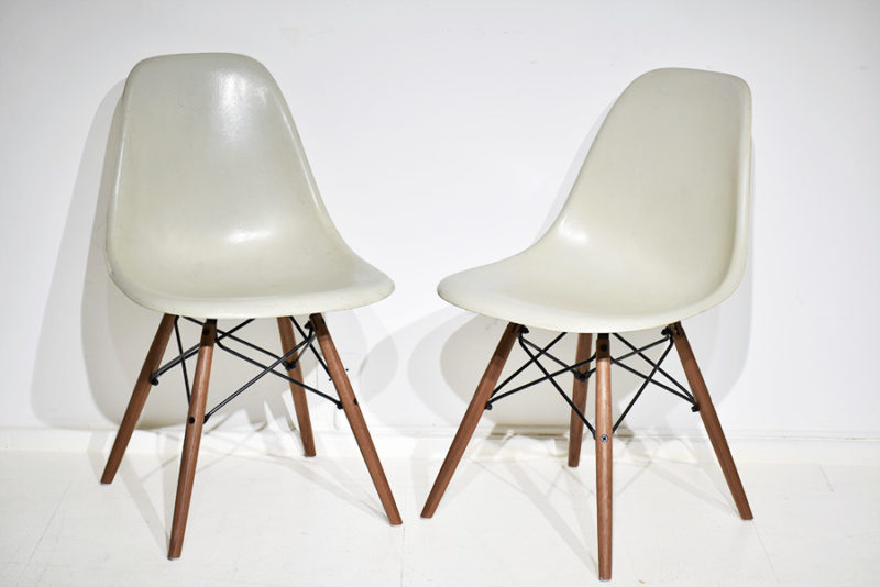 Chaises DSW vintage, Charles & Ray Eames, Herman Miller / Vitra