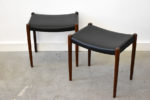 2 rosewood stools 80A, Niels O. Møller, J.L. Moller