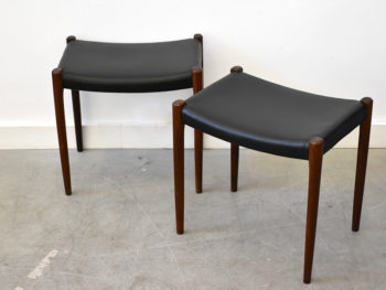 2 rosewood stools 80A, Niels O. Møller, J.L. Moller