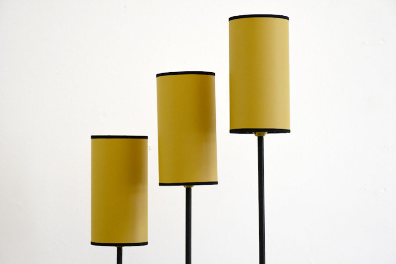 Floor lamp 3 arms, in the manner of Jean Royère
