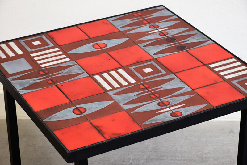 Ceramic coffee table in the style of Capron, ca. 1960