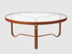 Table Circulaire, cognac, ø100 cm, Jacques Adnet, Gubi