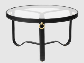 Table Circulaire, noir, ø73 cm, Jacques Adnet, Gubi,