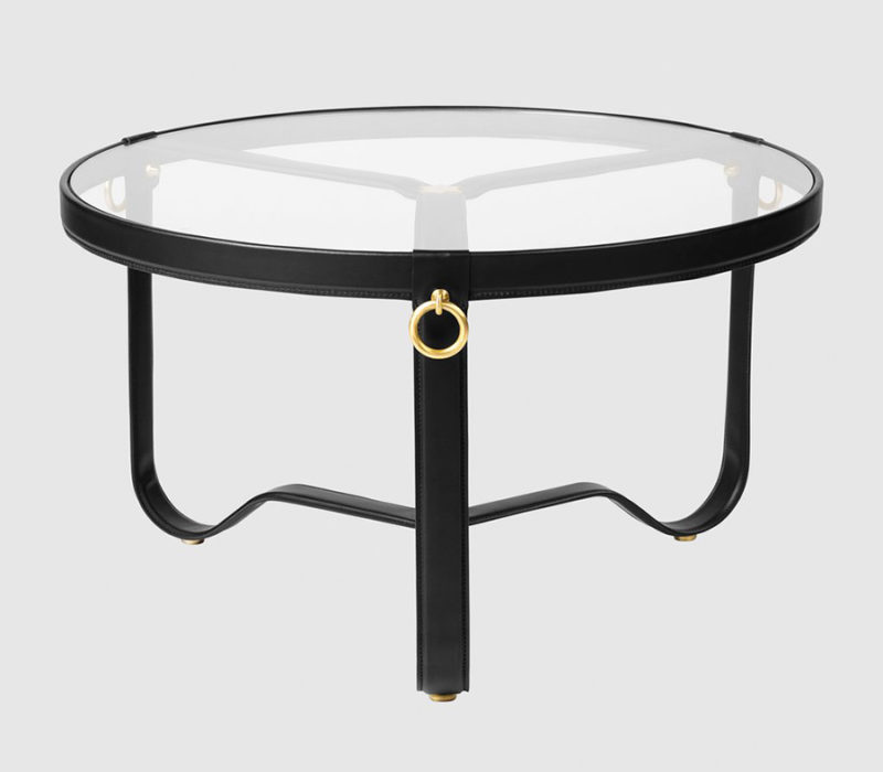 Table Circulaire, noir, ø73 cm, Jacques Adnet, Gubi,