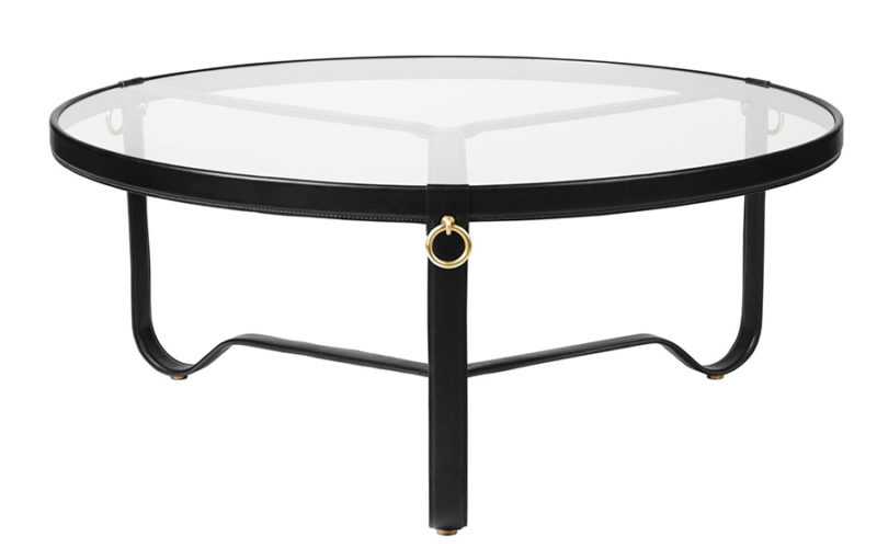 Table Circulaire, noir, ø100 cm, Jacques Adnet, Gubi