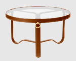 Table Circulaire, cognac, ø73 cm, Jacques Adnet, Gubi,